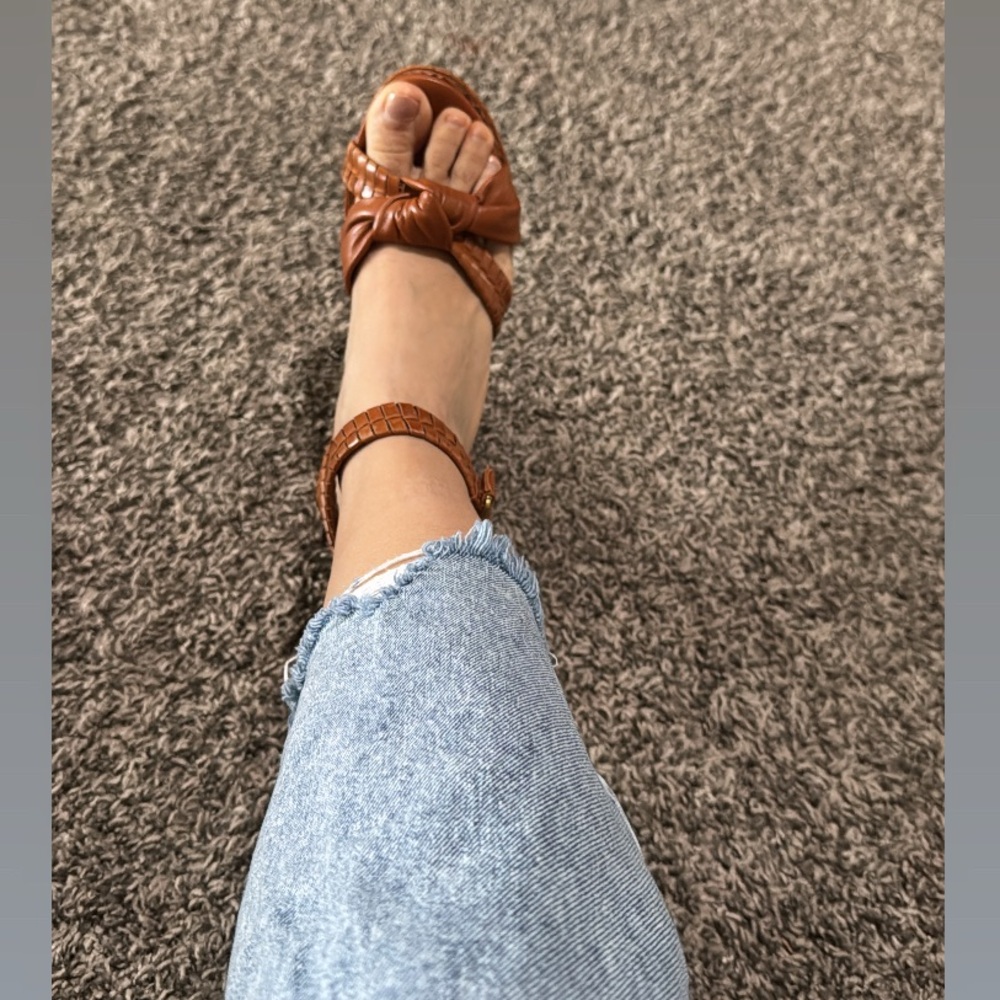 Vince Camuto Tan Braided Heels - Picture 5 of 6